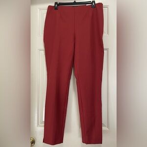 White House Black Market Red Ankle Pants
